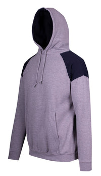 Mens Shoulder Contrast Panel Hoodie - kustomteamwear.com