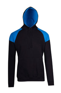 Mens Shoulder Contrast Panel Hoodie - kustomteamwear.com