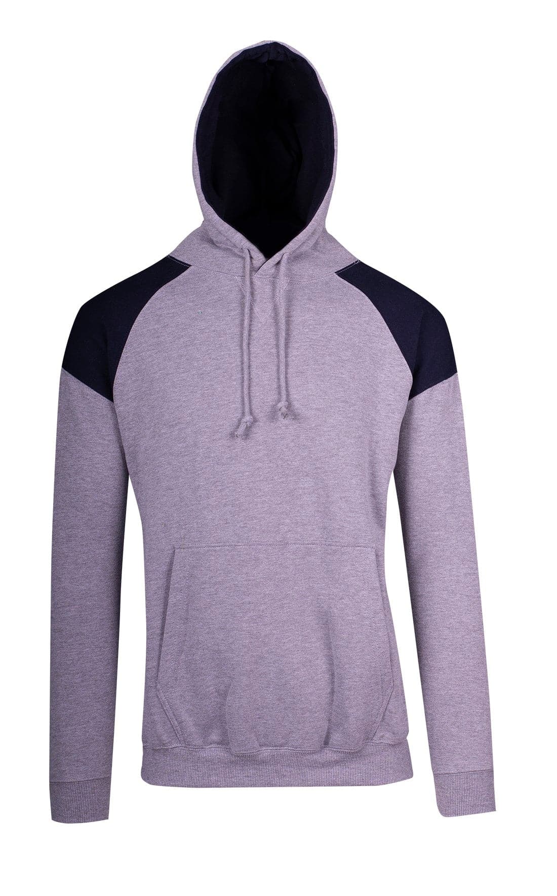 Mens Shoulder Contrast Panel Hoodie - kustomteamwear.com