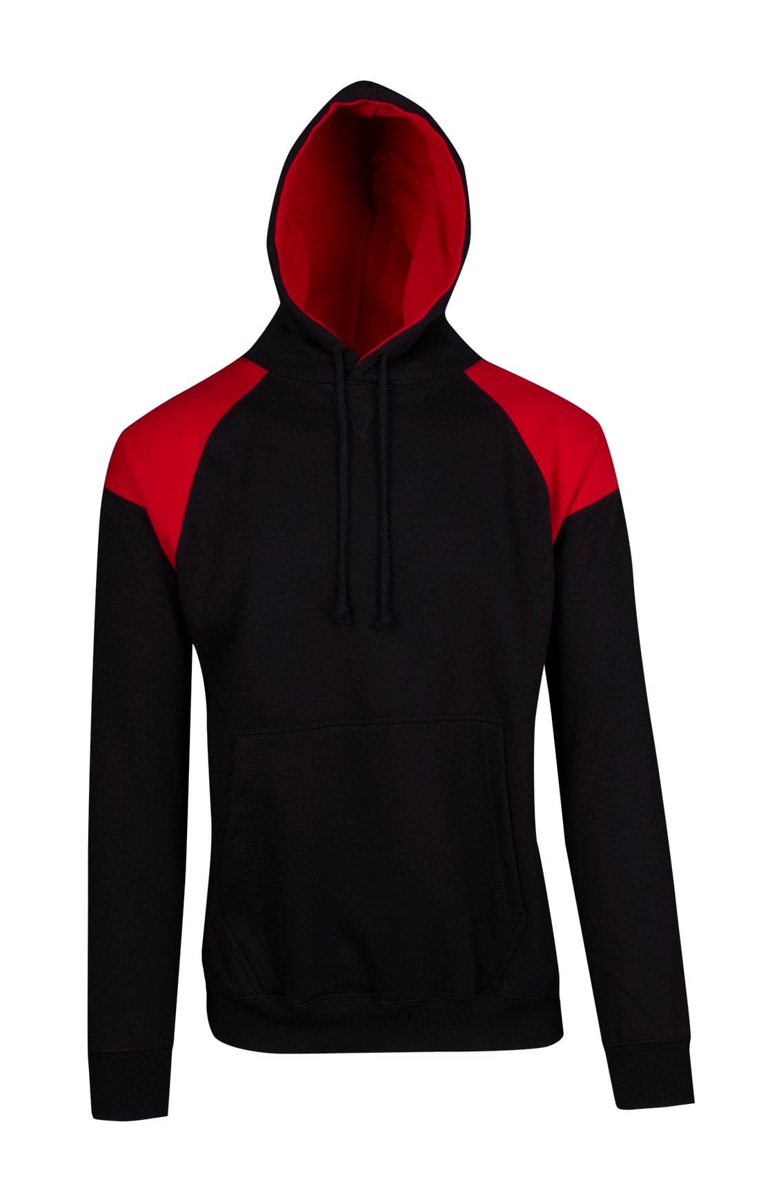 Mens Shoulder Contrast Panel Hoodie - kustomteamwear.com