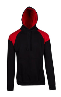 Mens Shoulder Contrast Panel Hoodie - kustomteamwear.com