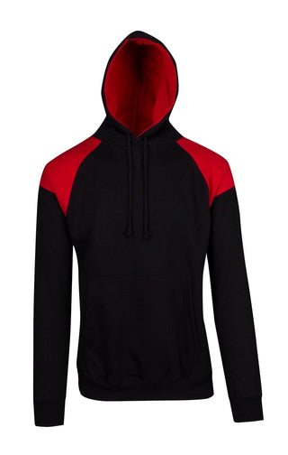 Mens Shoulder Contrast Panel Hoodie - kustomteamwear.com