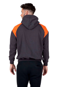Mens Shoulder Contrast Panel Hoodie - kustomteamwear.com