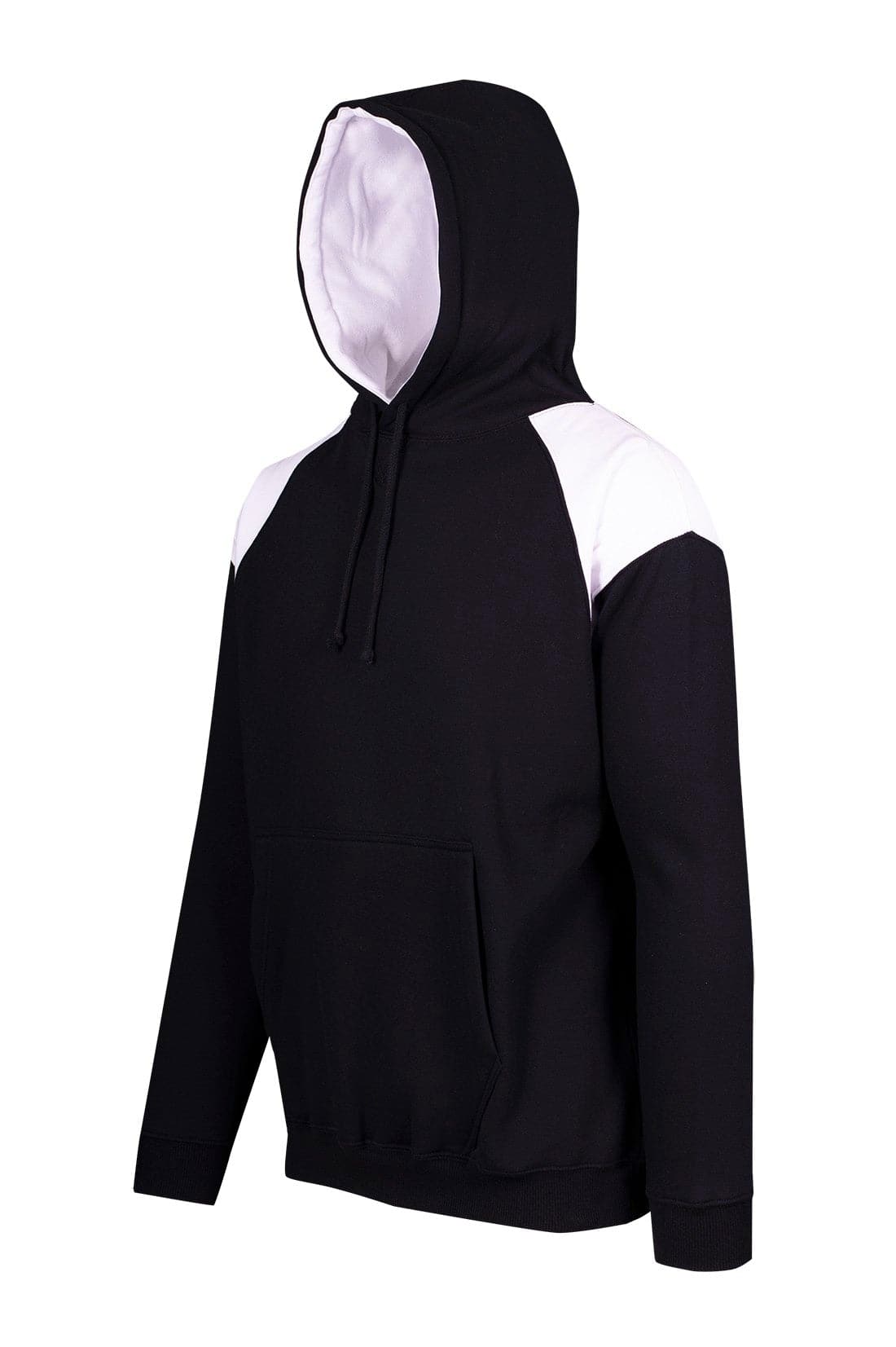 Mens Shoulder Contrast Panel Hoodie - kustomteamwear.com