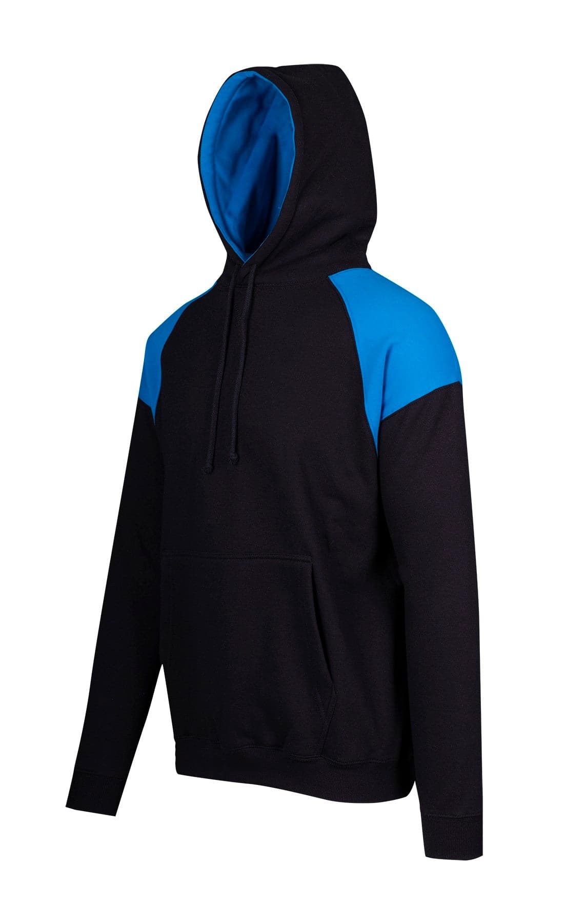 Mens Shoulder Contrast Panel Hoodie - kustomteamwear.com