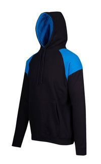 Mens Shoulder Contrast Panel Hoodie - kustomteamwear.com
