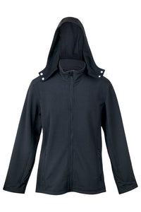 Men's Soft Shell HOODED Jacket - TEMPEST Range - kustomteamwear.com
