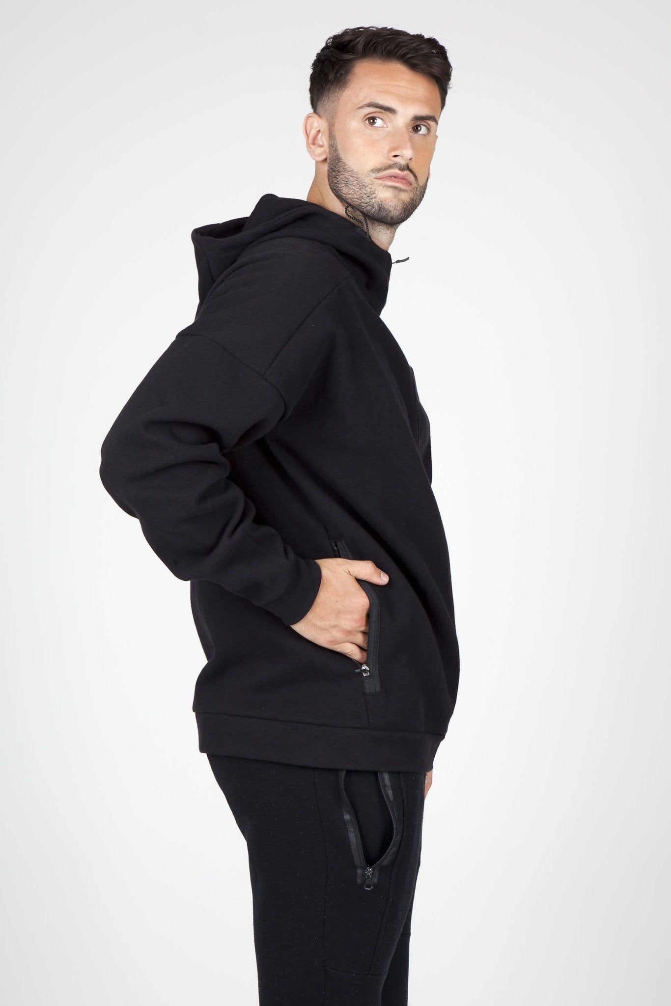 Mens' SPACE Elastic Hoodie - kustomteamwear.com