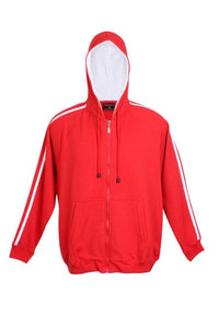 Mens Unbrushed Stripe Sleeve Hoodie - kustomteamwear.com