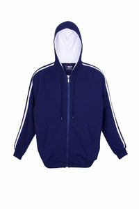 Mens Unbrushed Stripe Sleeve Hoodie - kustomteamwear.com