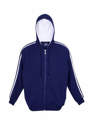 Mens Unbrushed Stripe Sleeve Hoodie - kustomteamwear.com