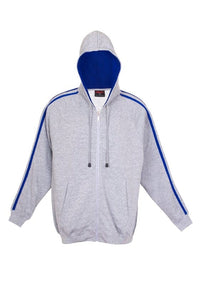 Mens Unbrushed Stripe Sleeve Hoodie - kustomteamwear.com