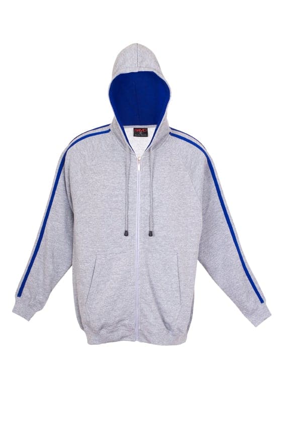 Mens Unbrushed Stripe Sleeve Hoodie - kustomteamwear.com