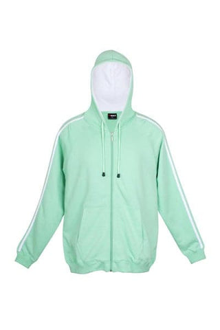 Mens Unbrushed Stripe Sleeve Hoodie - kustomteamwear.com