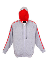 Mens Unbrushed Stripe Sleeve Hoodie - kustomteamwear.com