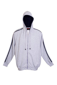 Mens Unbrushed Stripe Sleeve Hoodie - kustomteamwear.com
