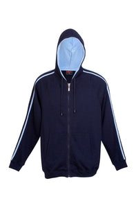 Mens Unbrushed Stripe Sleeve Hoodie - kustomteamwear.com