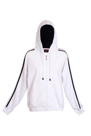 Mens Unbrushed Stripe Sleeve Hoodie - kustomteamwear.com