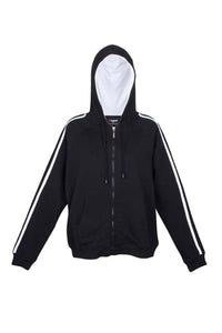 Mens Unbrushed Stripe Sleeve Hoodie - kustomteamwear.com