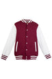 Maroon/white