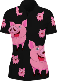 Percy Pig Women's Polo - fungear.com.au