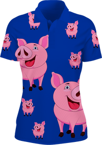 Percy Pig Women's Polo - fungear.com.au