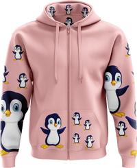 Pranksta Penguin Full Zip Hoodies Jacket - fungear.com.au