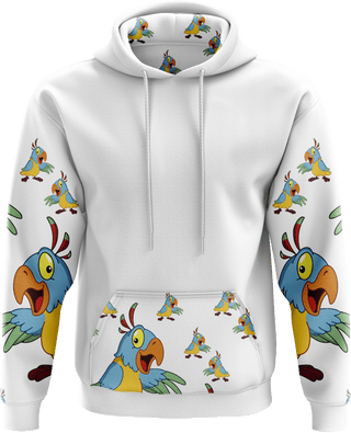 Psycho Parrot Hoodies - fungear.com.au