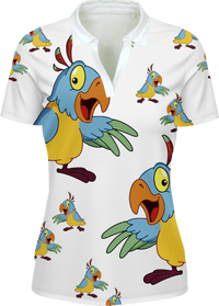 Psycho Parrot Women's Polo - fungear.com.au