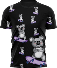 Skater Koala T shirts - fungear.com.au