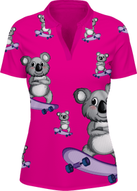 Skater Koala Women's Polo - fungear.com.au