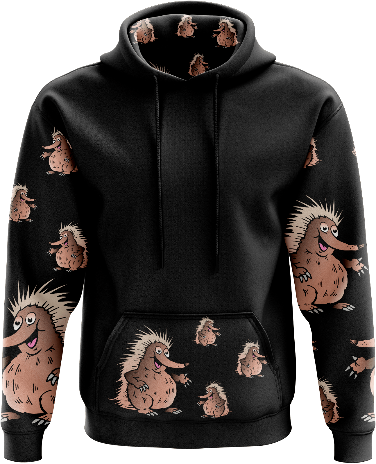 Spunky Echidna Hoodies - fungear.com.au