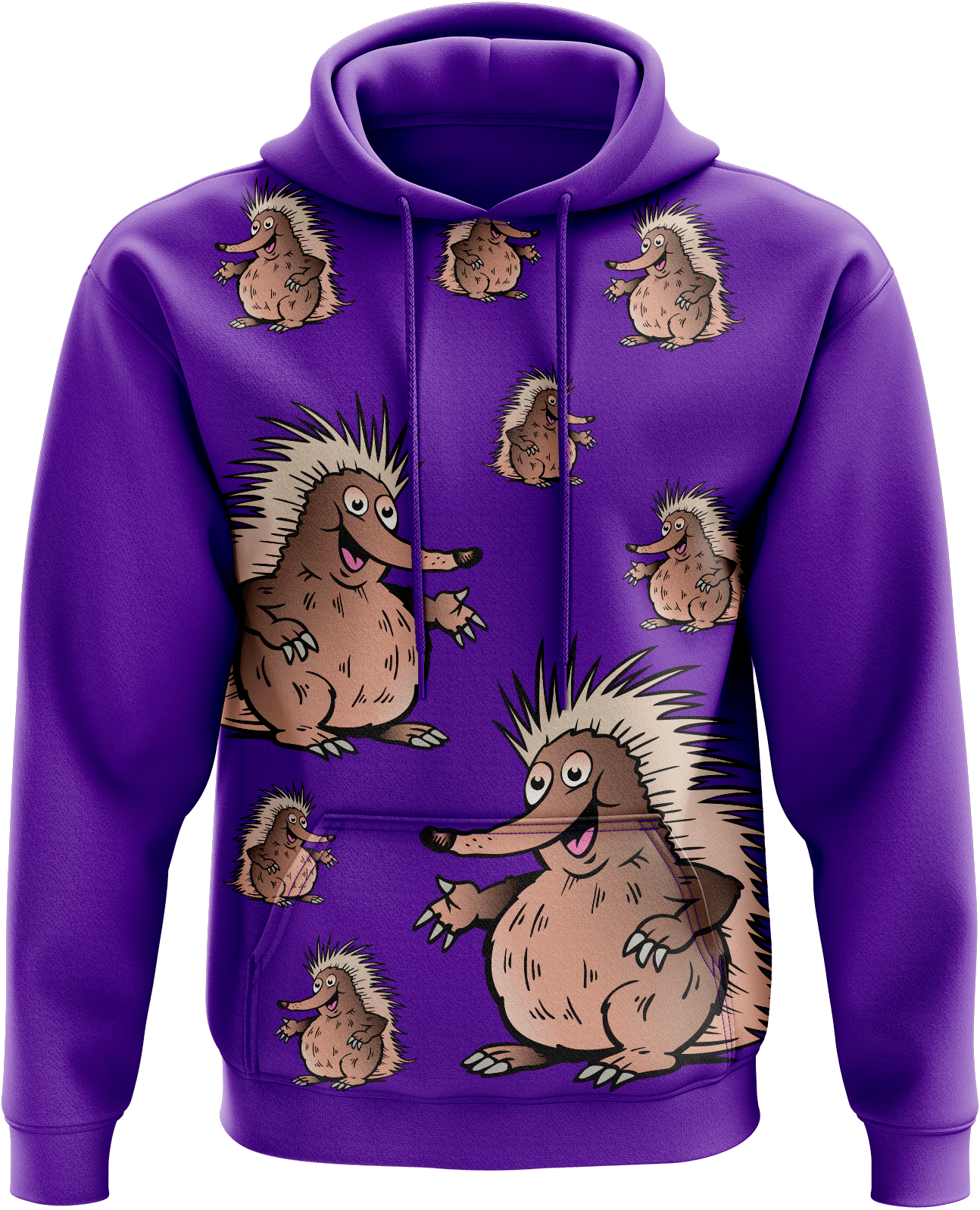 Spunky Echidna Hoodies - fungear.com.au
