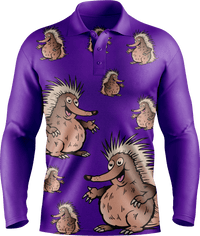 Spunky Echidna Men's Polo - fungear.com.au