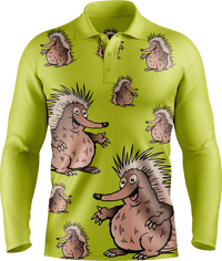 Spunky Echidna Men's Polo - fungear.com.au