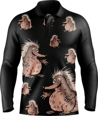 Spunky Echidna Men's Polo - fungear.com.au