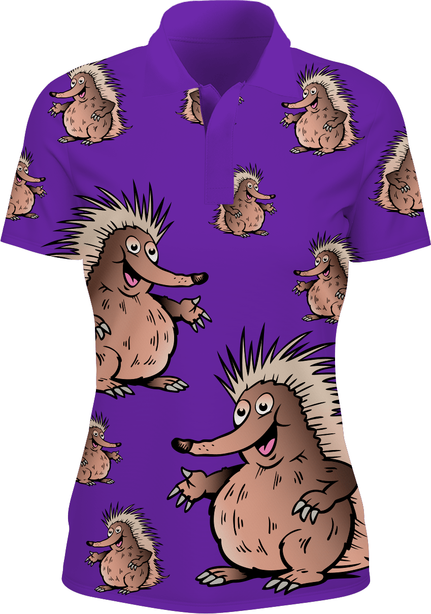 Spunky Echidna Women's Polo - fungear.com.au