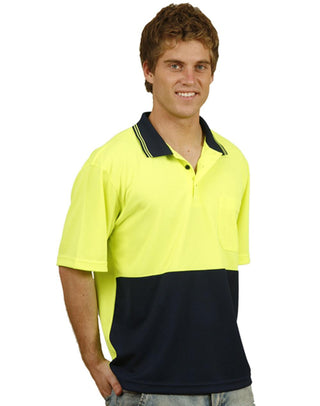 SW01TD Hi Vis truedry safety polo S/S - kustomteamwear.com