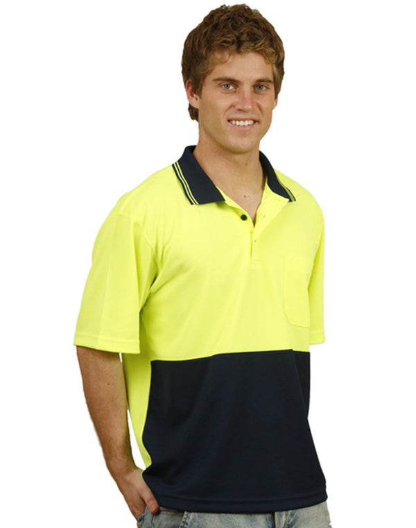 SW01TD Hi Vis truedry safety polo S/S - kustomteamwear.com