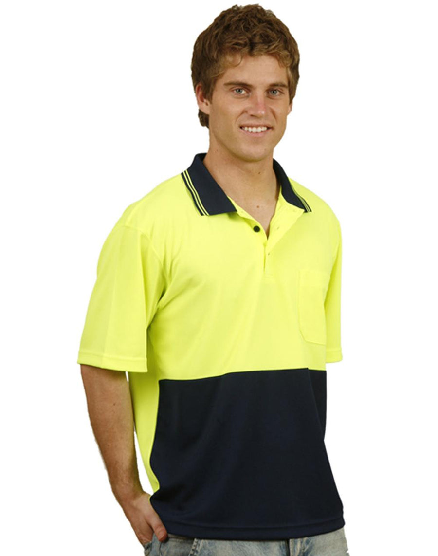 SW01TD Hi Vis truedry safety polo S/S - kustomteamwear.com