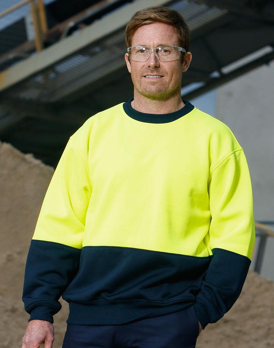 SW09 Hi Vis two tone safety windcheater - kustomteamwear.com