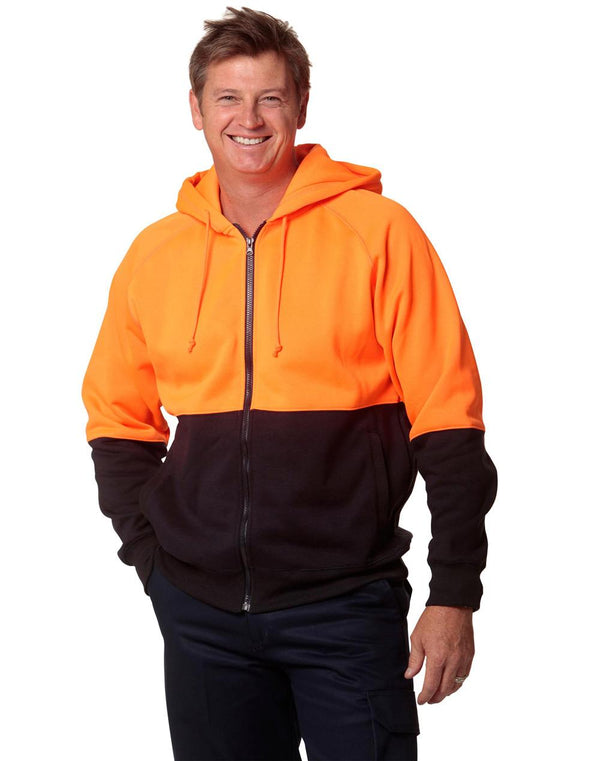 SW24 Hi Vis Two Tone Fleecy Hoodie - kustomteamwear.com