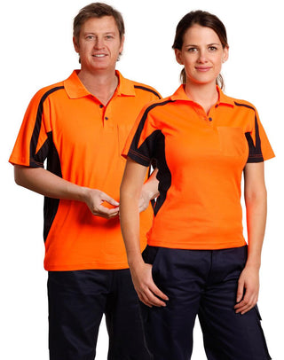 SW25 mens truedry S/S safety polo - kustomteamwear.com