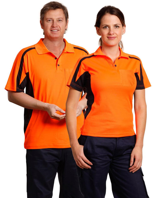 SW25 mens truedry S/S safety polo - kustomteamwear.com
