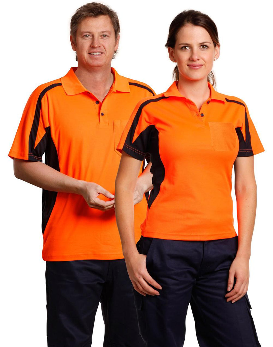 SW25 mens truedry S/S safety polo - kustomteamwear.com