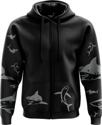 Swim with Sharks Full Zip Hoodies Jacket - fungear.com.au