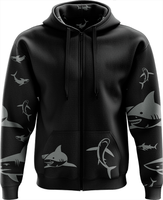 Swim with Sharks Full Zip Hoodies Jacket - fungear.com.au