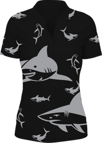 Swim With Sharks Women's Polo - fungear.com.au
