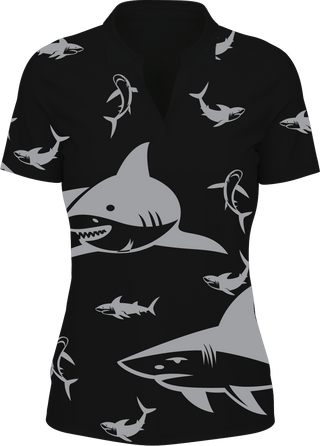 Swim With Sharks Women's Polo - fungear.com.au