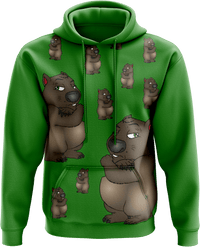 Wally Wombat Hoodies - fungear.com.au
